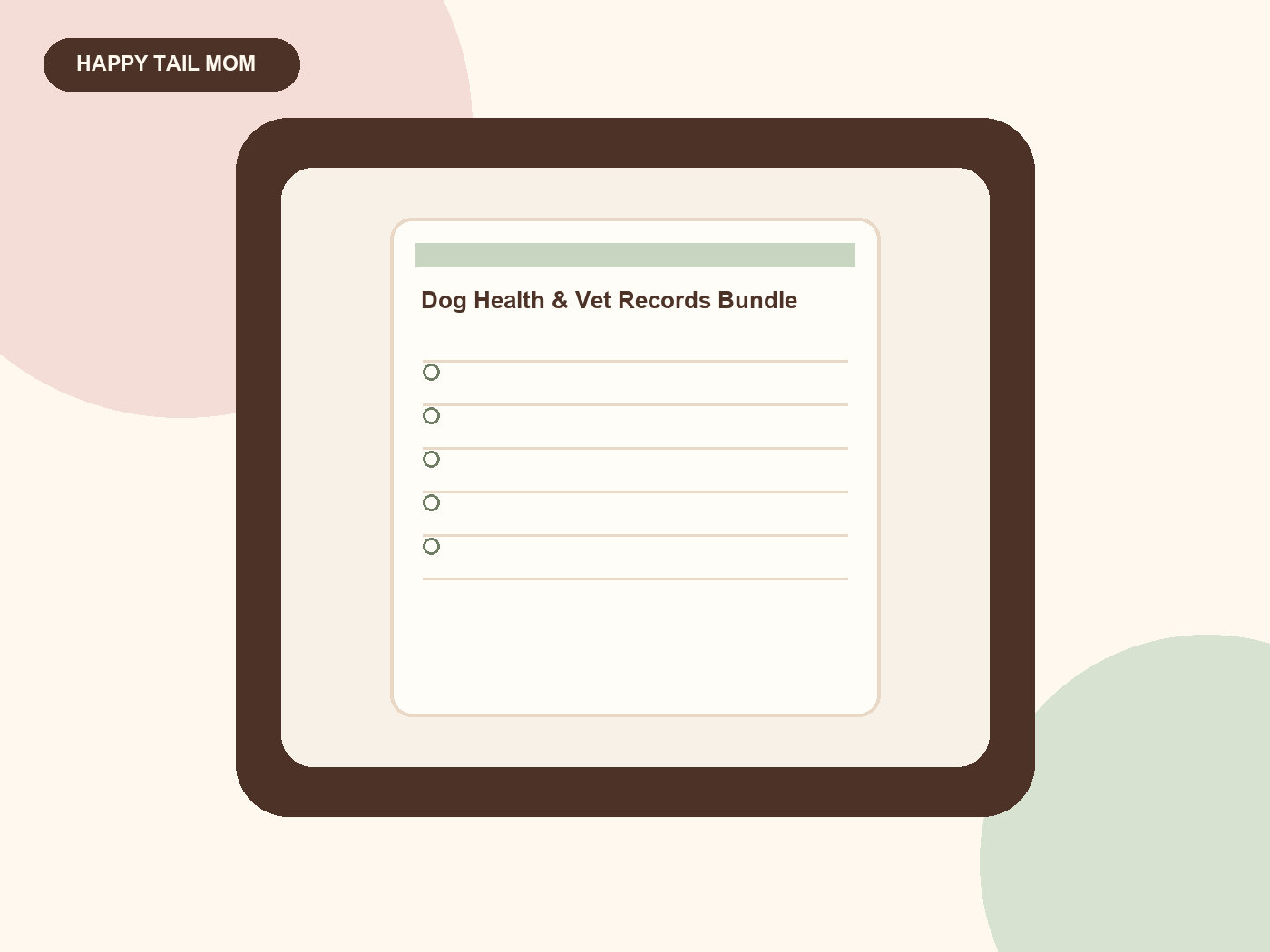 Dog Health & Vet Records Bundle preview 2