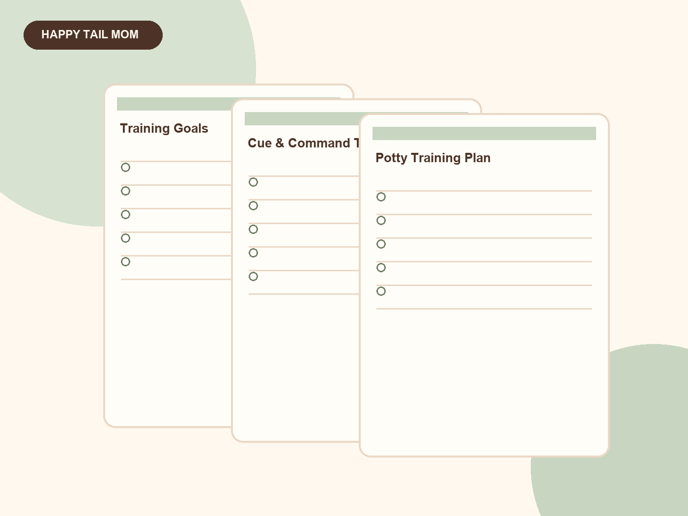 Dog Training Progress Planner preview 4