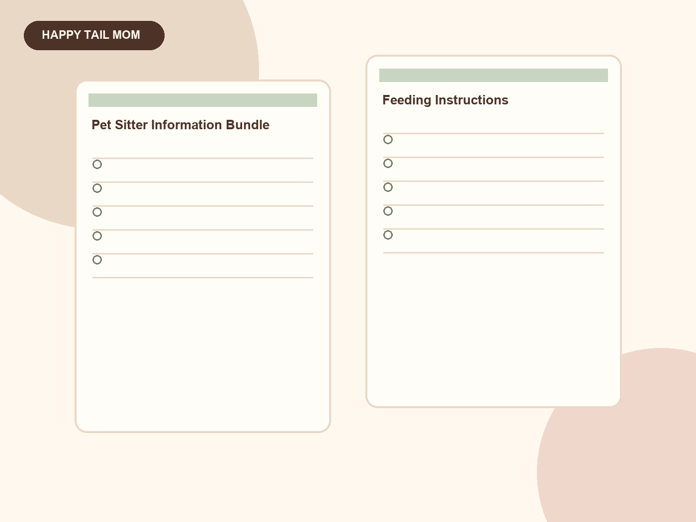 Pet Sitter Information Bundle preview 3